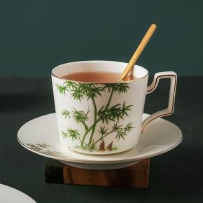 陶瓷咖啡杯欧式小奢华优雅骨瓷咖啡杯碟下午茶花茶杯家用杯子陶瓷餐具